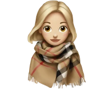 Burberry scarf  sticker