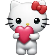 hello kitty holding heart  sticker