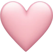 light pink heart sticker