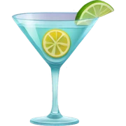 Martini glass sticker