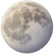 moon on the sky background sticker