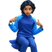 parody of girl in blue sticker