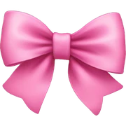 pink bow sticker