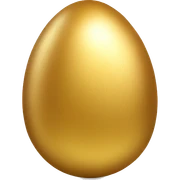 gold easter egg sticker