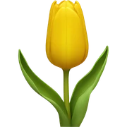 yellow tulip sticker