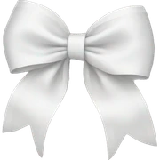 White bow sticker