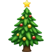 Christmas tree sticker