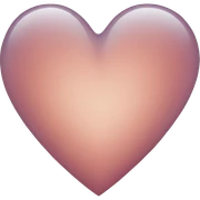 Clear heart sticker
