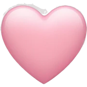 light pink heart  sticker