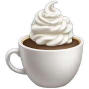 Coffee with whipped cream  sticker