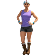 girl in shorts and boots sticker