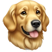Golden retriever z świeczką  sticker