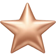Rose gold star sticker