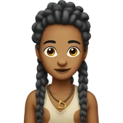 Bambi with dread locks sticker