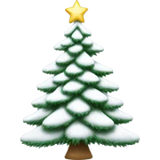 White Christmas tree sticker