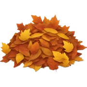 pile of autumn leaves sticker