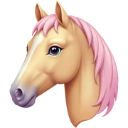 Pastel horse sticker