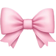 Light pink bow sticker