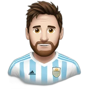 messi argentina sticker