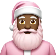 Light pink Santa  sticker