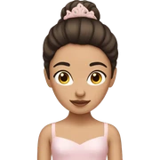 Ballerina brunette sticker