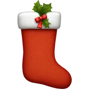 red christmas stocking sticker