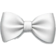White bow sticker