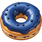 Blueberry donut sticker