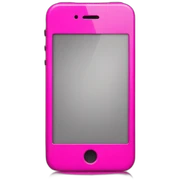 hot pink iphone sticker