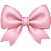 light pink bow on light pink bow sticker