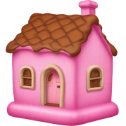 Lebkuchenhaus in pink sticker