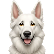 white shepherd sticker