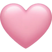 Light pink heart sticker