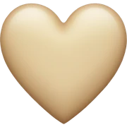 Beige Heart sticker