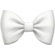 White bow sticker