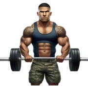 Marine lifting weights sticker