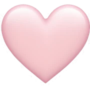 light pink heart  sticker