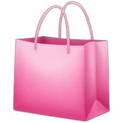 pink shopping bag sticker