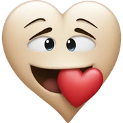 Heart with Kiss sticker