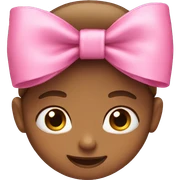 pink bow  sticker