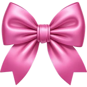 Pink bow sticker
