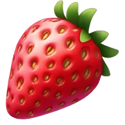 Pink strawberry sticker