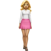 Pink mini skirt sticker