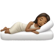 Brunette girl sleeping sticker