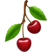 juicy cherries sticker