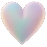 Light pastel heart sticker