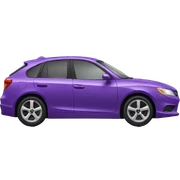Purple car sticker