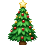 Christmas tree sticker
