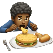Eating sticker