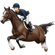 Jumping horse sticker